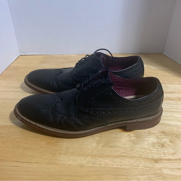 slim fit dress slacks Mens Classy Gray to Black Perforated Dress Shoes Antonio Cerrelli 6873 8.5 main image 0